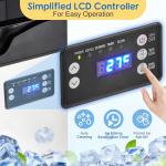 Euker 100LBS Ice Maker with Self-Cleaning Bin