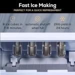 Igloo Compact Self-Cleaning Ice Maker - Black