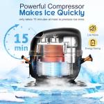 Euker 100LBS Ice Maker with Self-Cleaning Bin