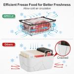 Stackable Freezer Organizer Bins - 4 Pack