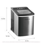 Frigidaire Compact Ice Maker, 26 Lbs Daily Output