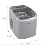 Frigidaire Compact Ice Maker, 26 lbs Daily, Silver