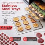 Magic Mill Food Dehydrator with 10 Stainless Steel Trays