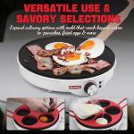 Electric 12-Inch Crepe Maker with Silicone Molds