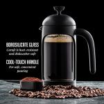 OVENTE 12 oz French Press Coffee Maker, Black