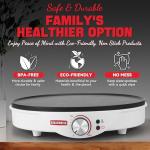 Electric 12-Inch Crepe Maker with Silicone Molds