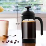 OVENTE 12 oz French Press Coffee Maker, Black