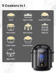 COMFEE’ 9-in-1 Electric Pressure Cooker, 6 Quart