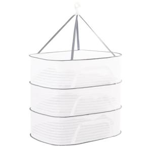 3-Layer Hanging Herb Drying Rack - Foldable Mesh