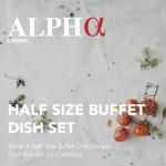 Alpha Living Disposable Chafing Dish Set for Parties