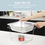 Alpha Living Disposable Chafing Dish Set for Parties