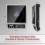ChangBERT 1800W Portable Induction Cooktop with 18 Settings