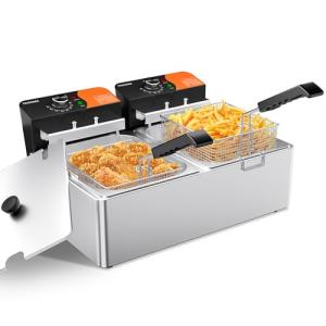 TANGME 20.7QT Electric Countertop Deep Fryer