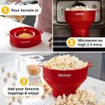 HotPop Silicone Microwave Popcorn Maker - Cherry