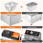 TANGME 20.7QT Electric Countertop Deep Fryer