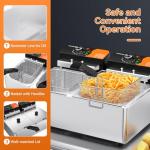 TANGME 20.7QT Electric Countertop Deep Fryer
