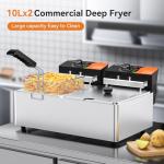 TANGME 20.7QT Electric Countertop Deep Fryer