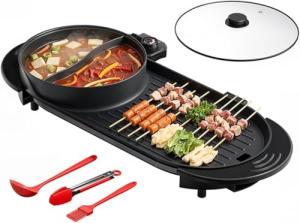 AORAN 2200W Electric Grill & Hot Pot Combo
