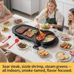 AORAN 2200W Electric Grill & Hot Pot Combo