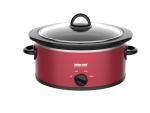 Better Chef 3-Quart Oval Slow Cooker in Red