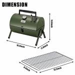 Portable Adjustable Charcoal Grill for Outdoor Fun