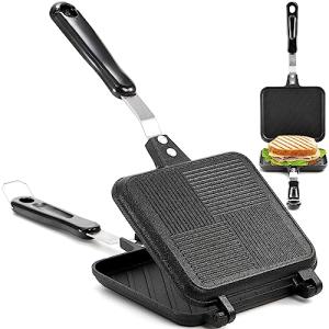 Elsjoy Non-Stick Panini Maker for Perfect Sandwiches
