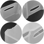 Stackable Plastic Fridge Storage Baskets, 4 Pack