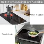 Karinear 2-Burner Electric Cooktop with Timer and Safety Lock