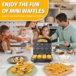 Mini Waffle Maker for Delicious Tiny Treats