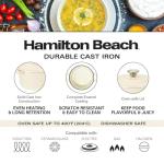 Hamilton Beach 3-Quart Enameled Cast Iron Dutch Oven