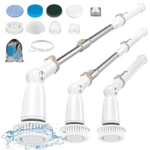 DIAFIELD Cordless Electric Spin Scrubber with Brush Heads