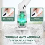 DIAFIELD Cordless Electric Spin Scrubber with Brush Heads