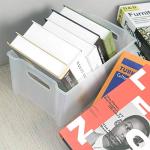 Stackable Plastic Fridge Storage Baskets, 4 Pack