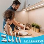 6-Piece Scrub Brush Set for Kitchen & Bathroom