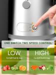 Powerful 1200W Juice Extractor with Large Chute