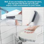 6-Piece Scrub Brush Set for Kitchen & Bathroom