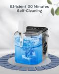 Portable Stainless Steel Ice Maker with Self-Cleaning