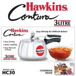 Hawkins 3 Litre Contura Pressure Cooker - Silver