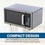 Commercial Microwave with Touch Pad Control, 1000 Watts