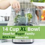 Magiccos 14-Cup Food Processor with 13 Speeds