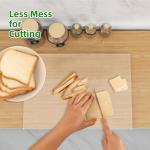 Non-Slip Acrylic Cutting Board with Counter Lip