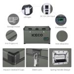 ICECO VL60 Dual Zone Portable Refrigerator - 60L