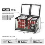 ICECO VL60 Dual Zone Portable Refrigerator - 60L