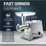 Heavy Duty Electric Meat Grinder with Sausage Stuffer