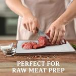 Double-Sided Stainless Steel and Bamboo Cutting Board
