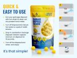 Lemon Zest Garbage Disposal Cleaner Drops - 50 Count
