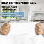 Miumoon Heavy Duty Trash Compactor Bags 60-Pack