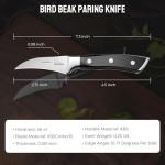 OAKSWARE 2.75 Inch Bird Beak Paring Knife