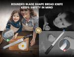 CoquusAid 10.6 Inch Serrated Bread Knife