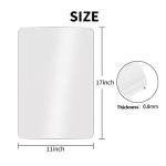 15 Pack Flexible Plastic Cutting Mats 17x11 Inches